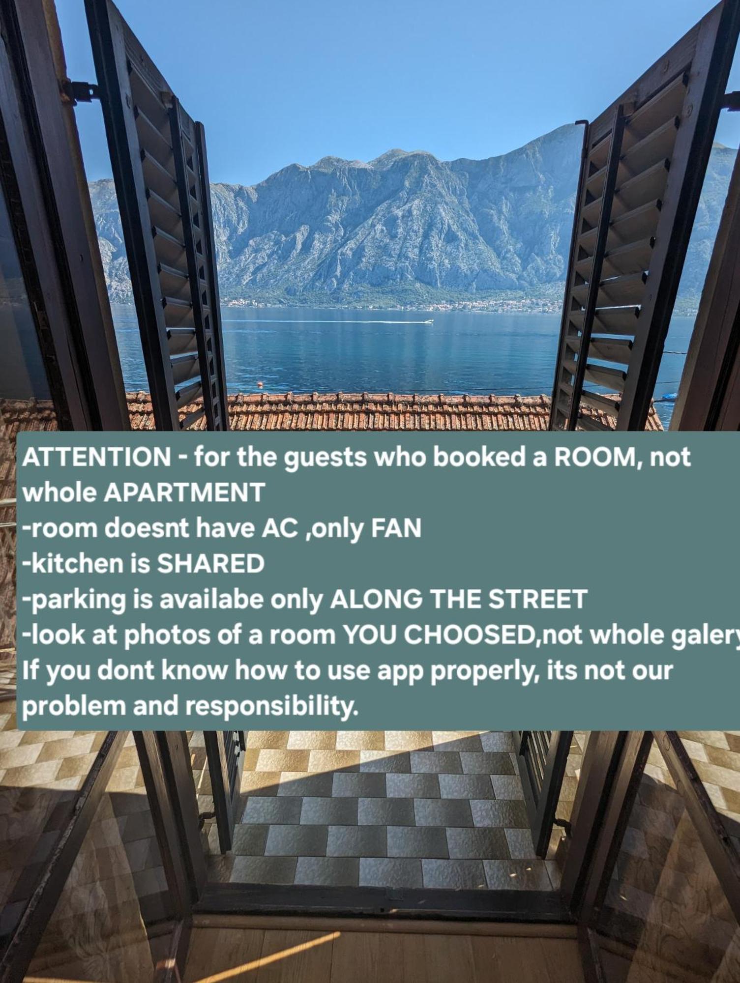 Seaside Apartments And Rooms Котор Екстериор снимка